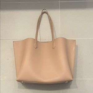 Quince Italian Leather Triple Compartment Tote Bag- Like New